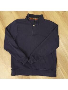 Orvis Quarter Zip Outdoors - Men's Large, Navy - Fly fishing embroidery